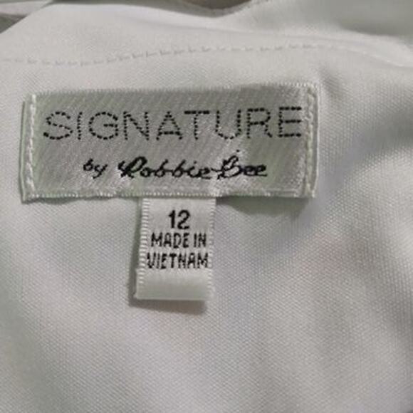 SIGNATURE by ROBBIE BEE 12 square-neck flutter-sleeve sheath geometric-print - Picture 2 of 16